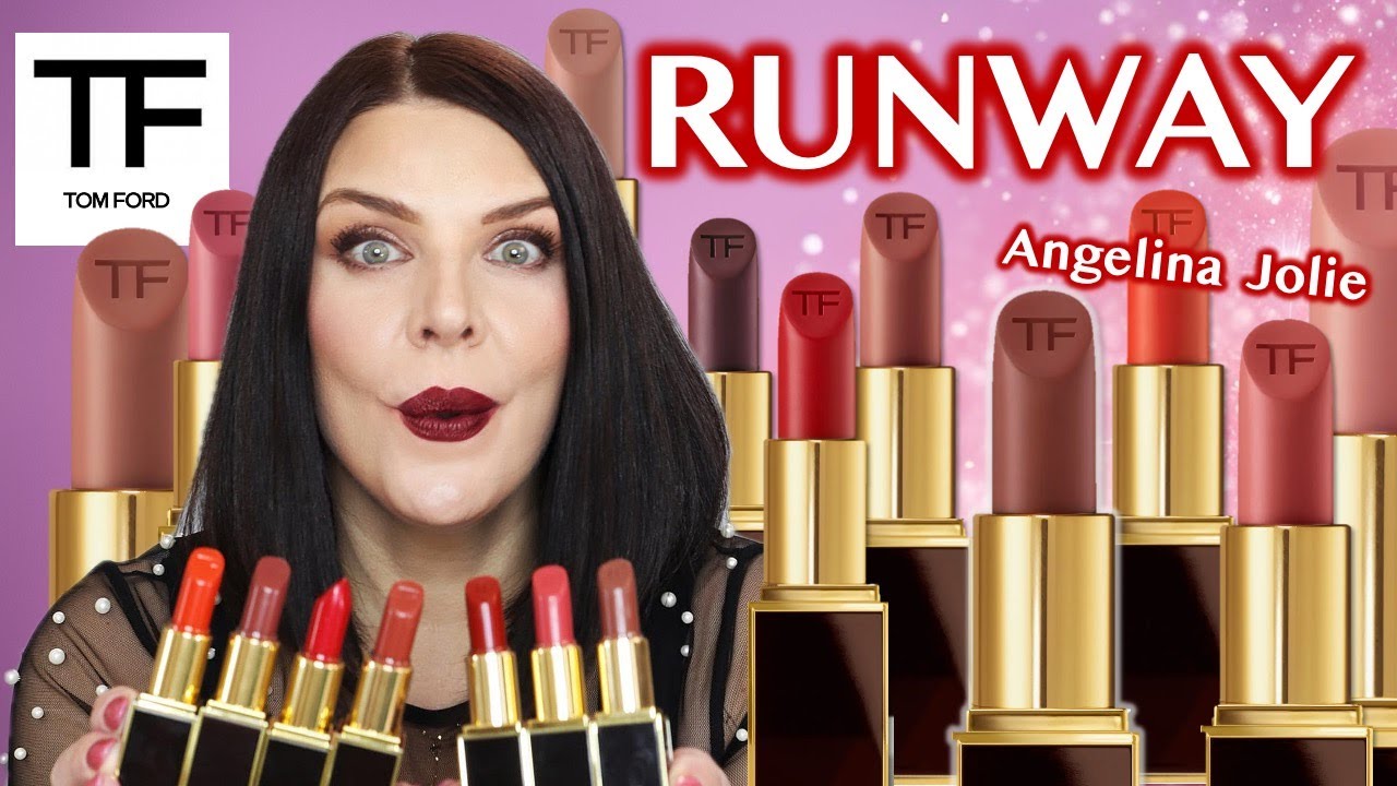 ВСЕ помады Tom Ford от Angelina Jolie Runway | Обзор, образцы 😱