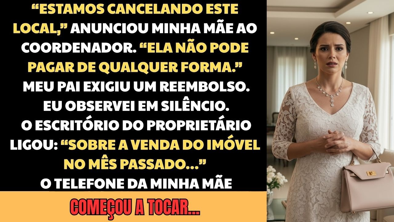 Minha família tentou cancelar o local do meu casamento—Mas o dono do lugar ligou de volta para eles…