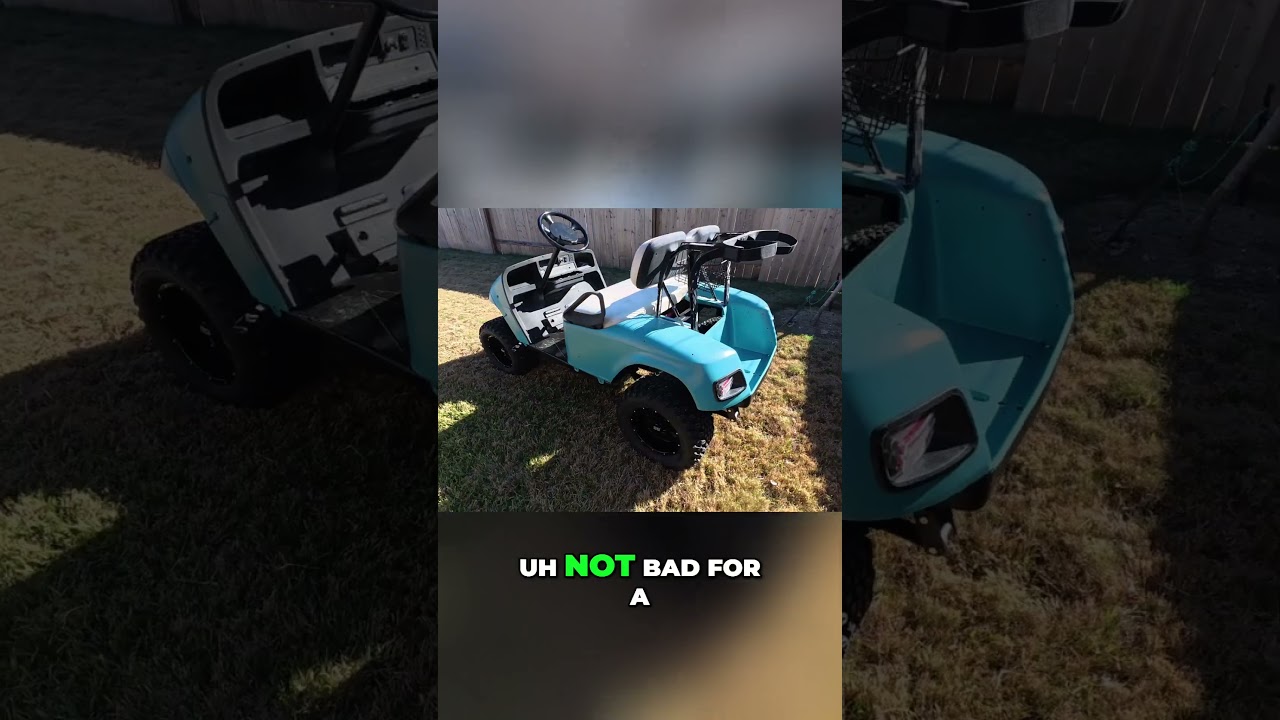 Budget Golf Cart Makeover  Rattle Can Paint Job REVEALED! 