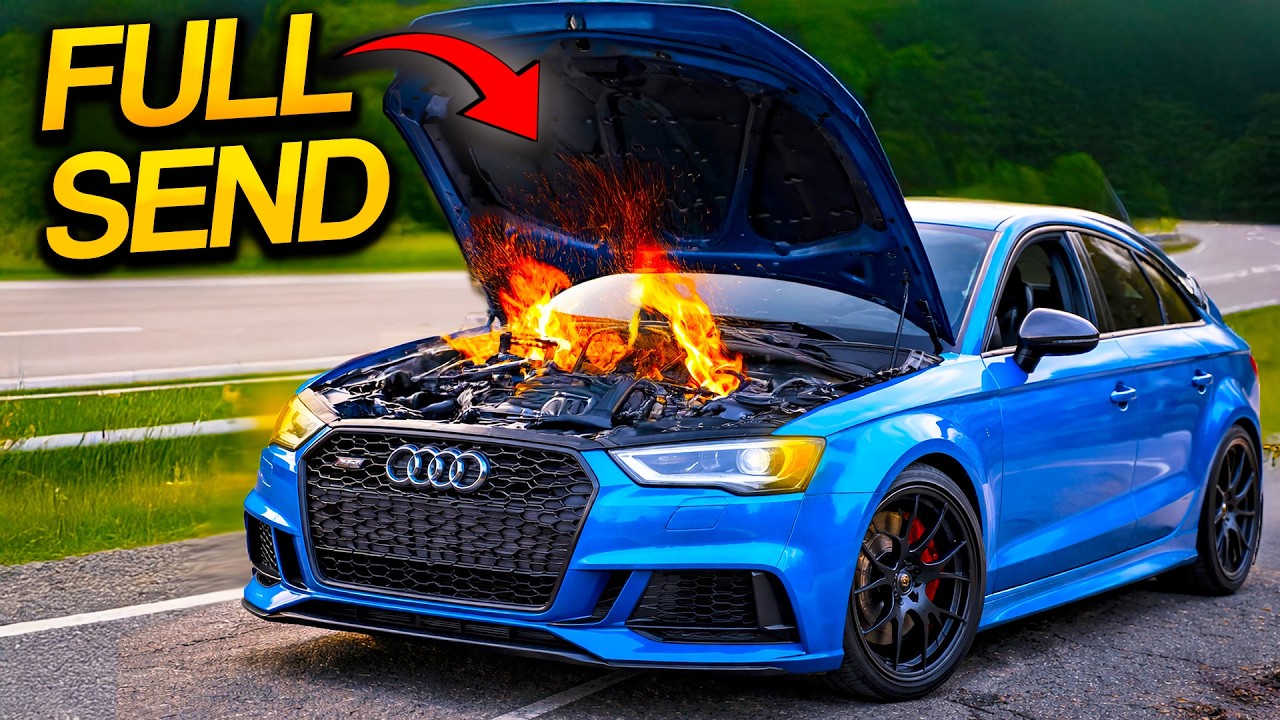 Двигатель AUDI S3 мощностью 460 л.с. взорвался!