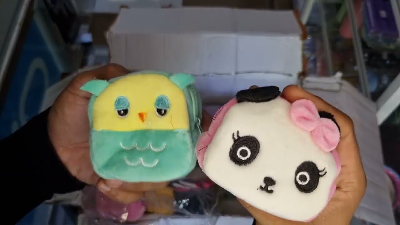 Dompet koin boneka karakter lucu lucu