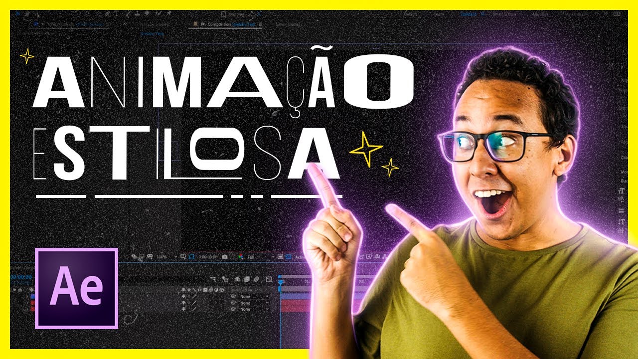 ANIMAÇÃO DE TEXTO ESTILOSA pra INTRO no AFTER EFFECTS! - tutorial completo