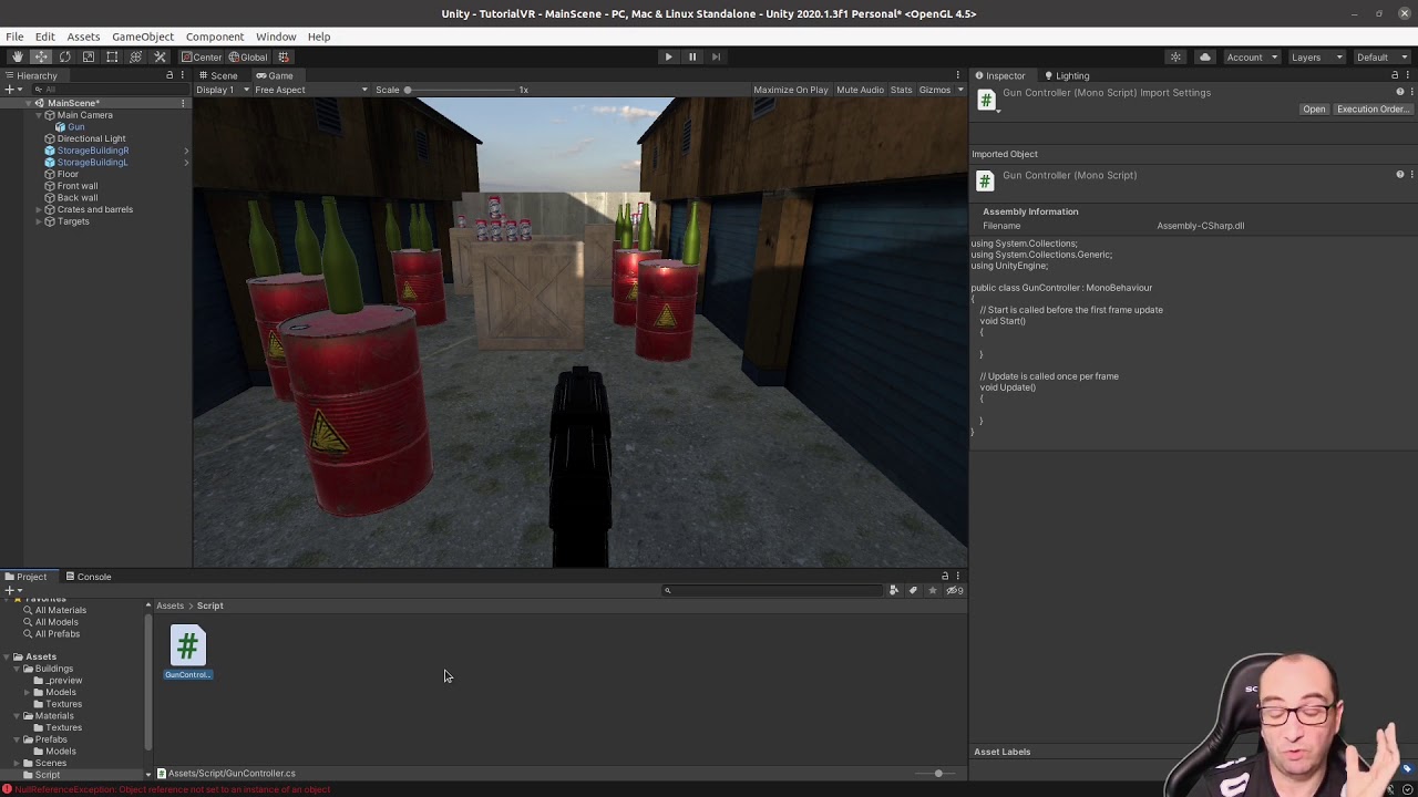 Unity 3D para VR (parte 5): Control de la pistola