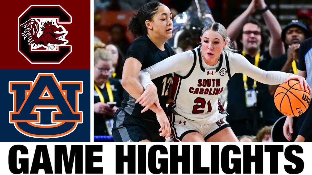 #3 South Carolina vs Auburn Highlights | Women's Basketball | College Basketball 2025