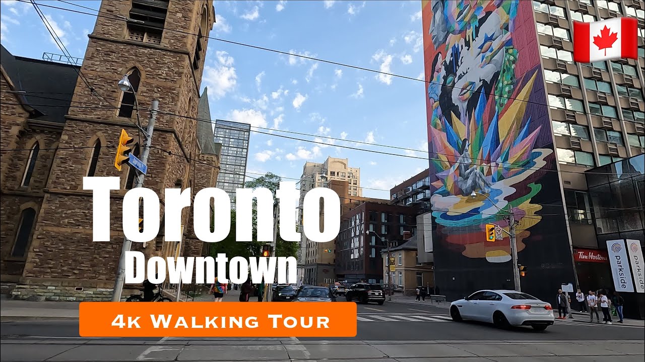 [4K] Toronto Downtown Canada walking tour - Jarvis/Sherbourne Steet | #253