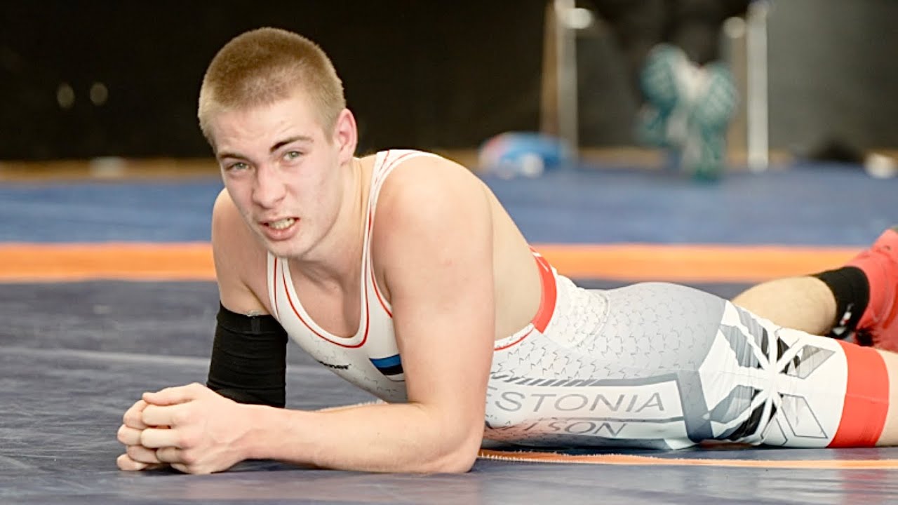 U20 Tony-Richard Hansen (EST) vs Taarjon V&auml;&auml;rtn&otilde;u (EST) 63kg. Greco-roman boys youth wrestling.