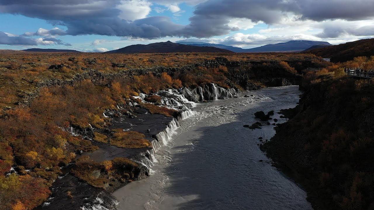 Iceland. Hraunfossar.