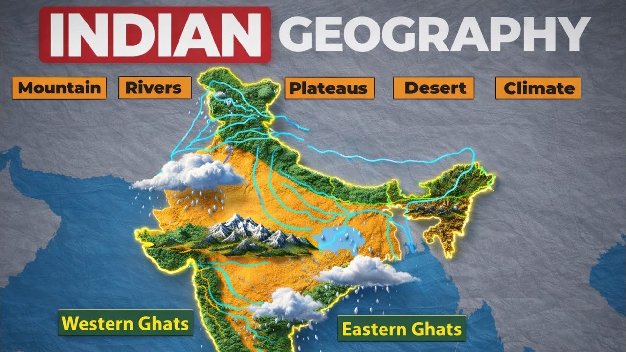 Indian Geography : Through Map Animation🤯  | One Shot Geography | UPSC | Geography By Yash Rajput