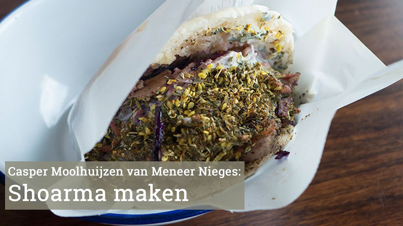 Shoarma maken. Het recept van Meneer Nieges