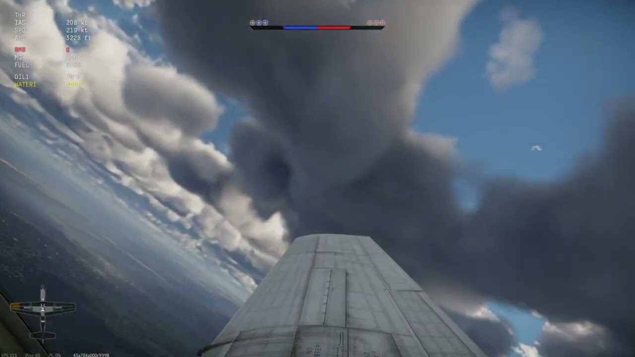War Thunder P51H-5-NA Gameplay.