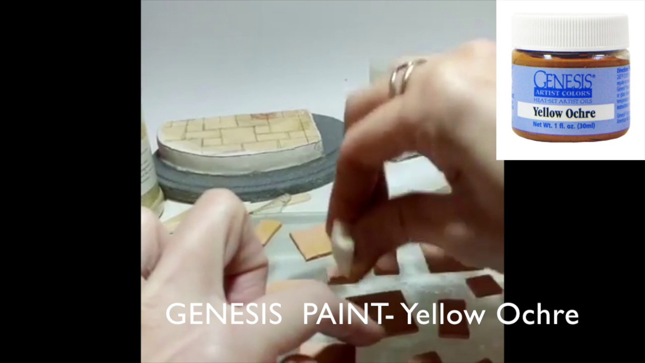 DIY- Diorama with Cement and Tile flooring