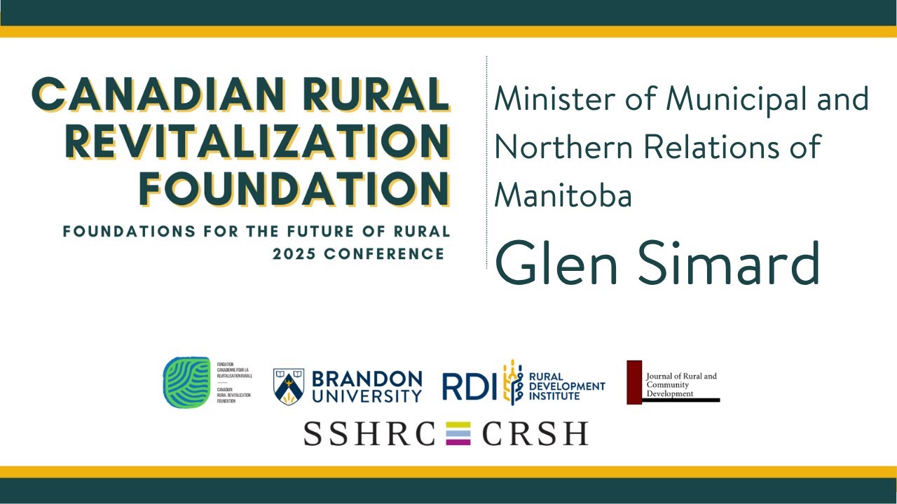 CRRF 2025 - Glen Simard, Minister of Municipal and Northern Relations