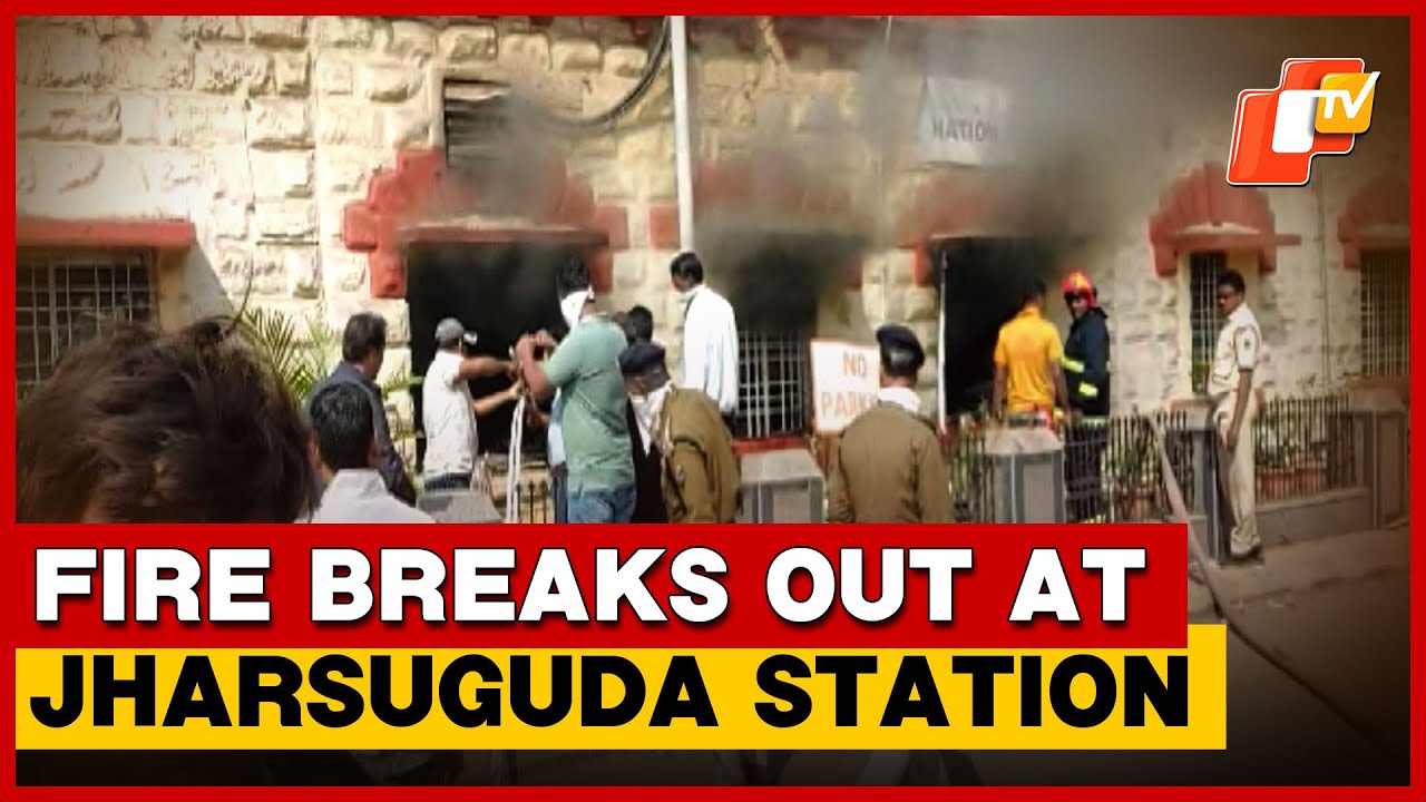 Fire Breaks Out At Jharsuguda Railway Station, Efforts Underway To Control Blaze | Odisha