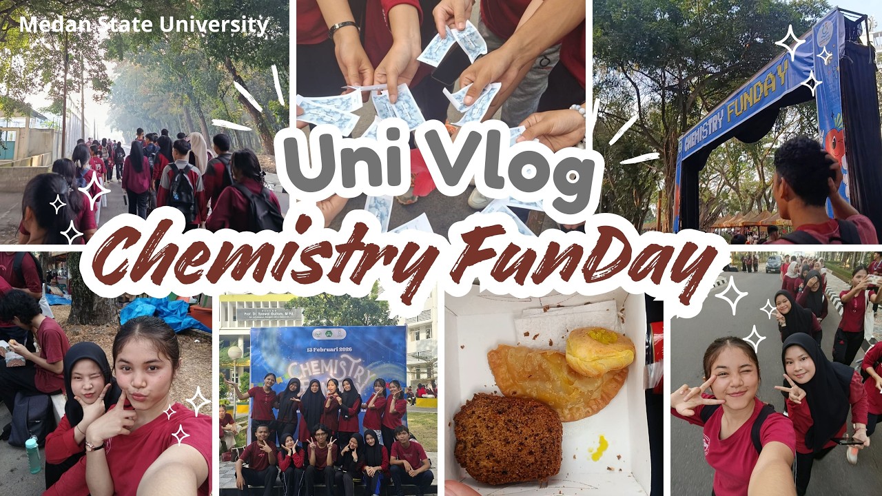 uni vlog: chemistry funday at universitas negeri medan✨🔬 a fun day with the chemistry students 🧪🤍
