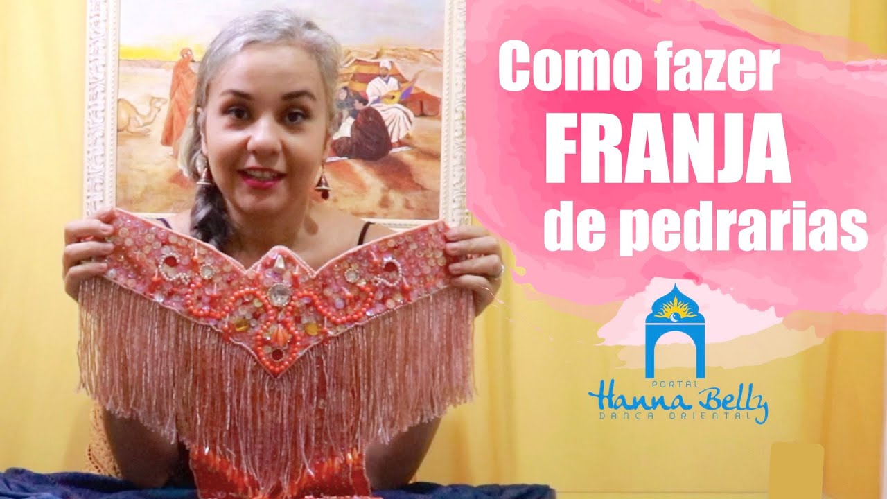 Como fazer FRANJA de canutilhos, miçangas ou vidrilhos