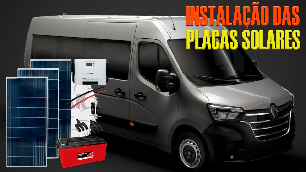 Passo a Passo de Instalação das Placas Solares em um Motorhome Artesanal. ENERGIA SOLAR