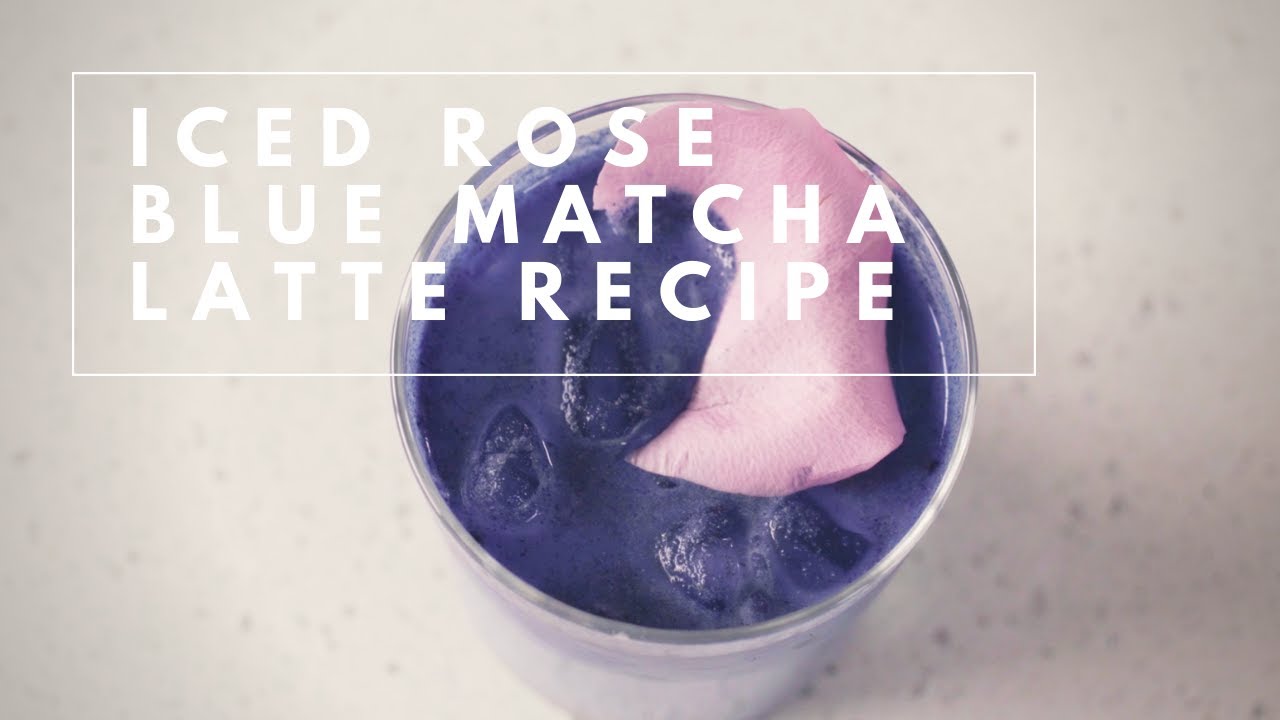 Iced Rose Blue Matcha Latte Recipe