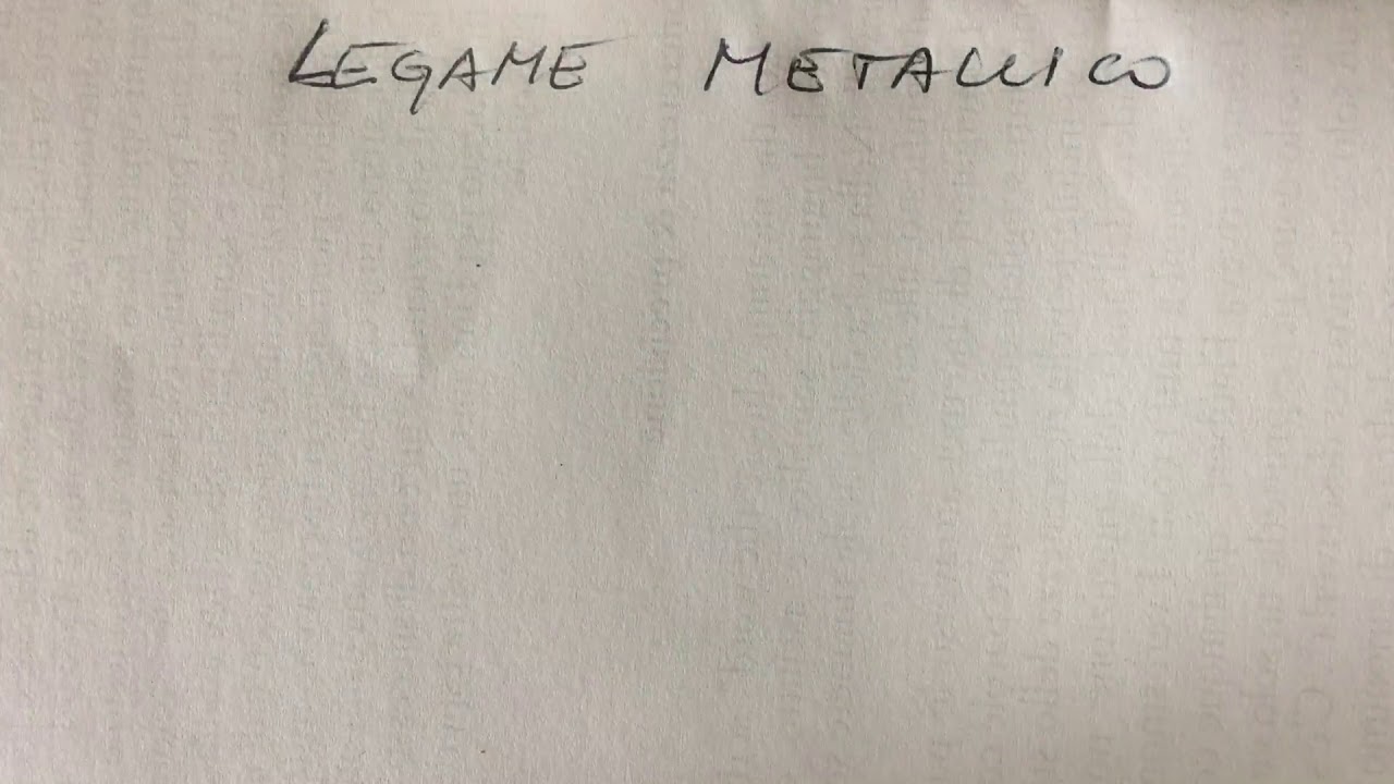 Legame metallico