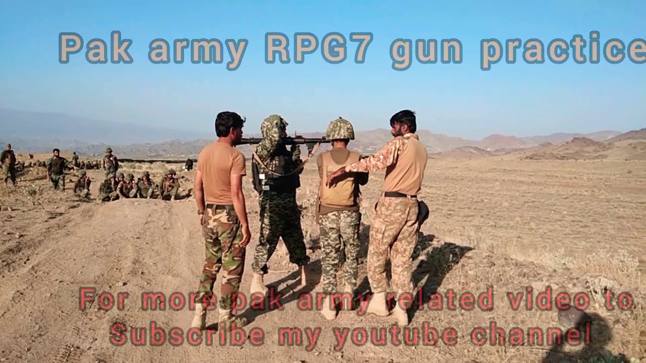 Pak Army commandoes RPG 7 gun Firing video