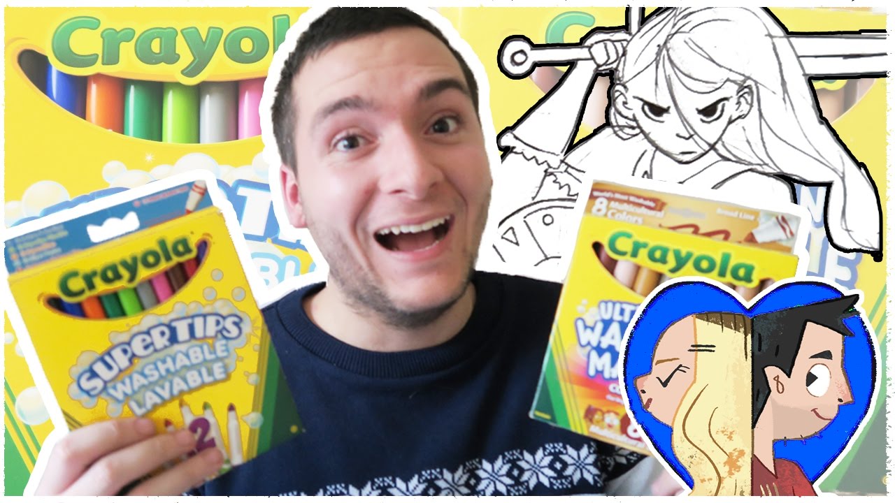 CRAYOLA 3 MARKER ART CHALLENGE!!