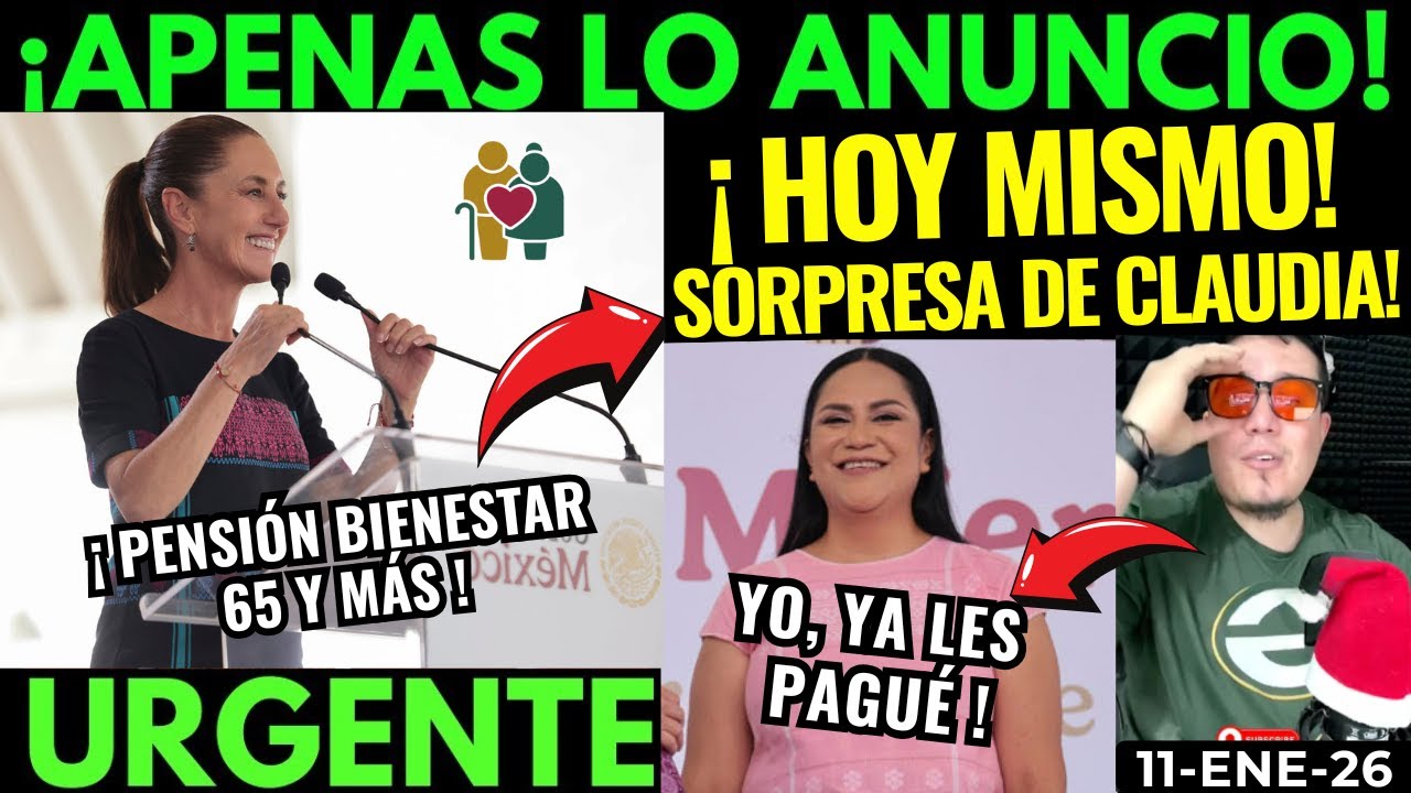 💥ADULTOS MAYORES❗️TREMENDA SORPRESA DE CLAUDIA! SORPRESA HOY PENSIÓN 10 de ENERO 🔥VER PARA CREER