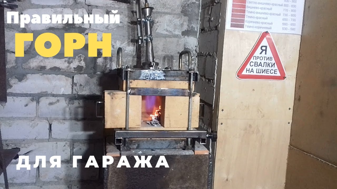 Gas furnace DIY / Газовый горн своими руками. Оптимальный вариант для гаража.