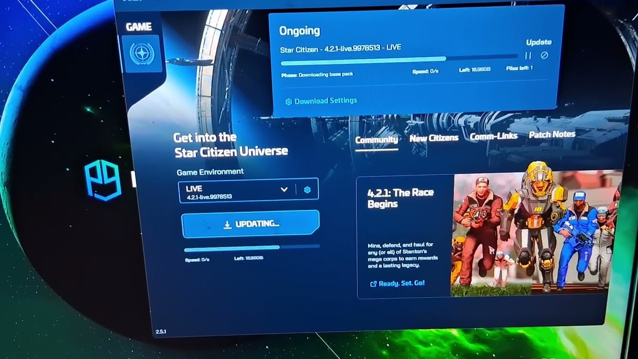 Star Citizen Infinite Game Download Bug