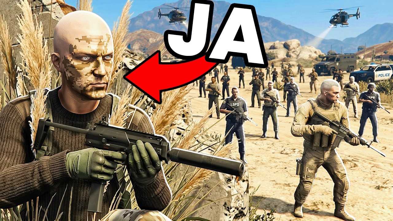 Spędziłem 24h jako HITMAN z 1000 GRACZY w JEDNYM MOMENCIE! (GTAV)
