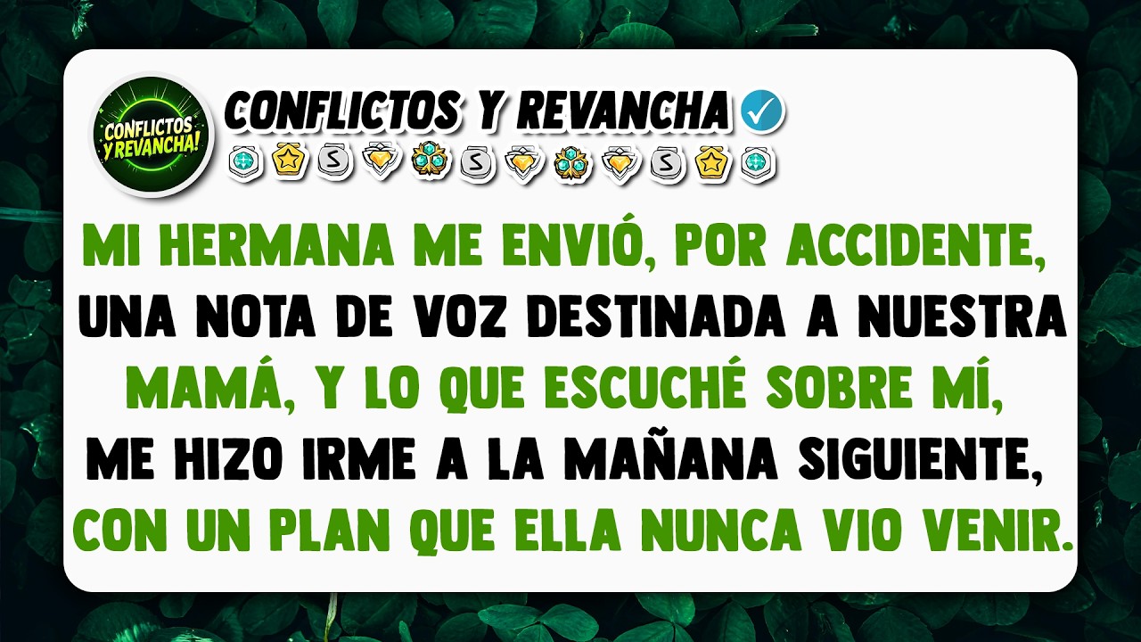 Mi hermana me envió, por accidente, una nota de voz destinada a nuestra mamá, y lo que escuché...