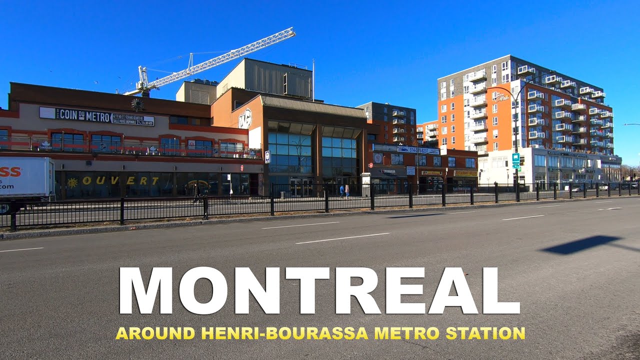 Montreal Walk Tour Around Henri-Bourassa Metro Station in Ahuntsic | Canada Walking Video 2021