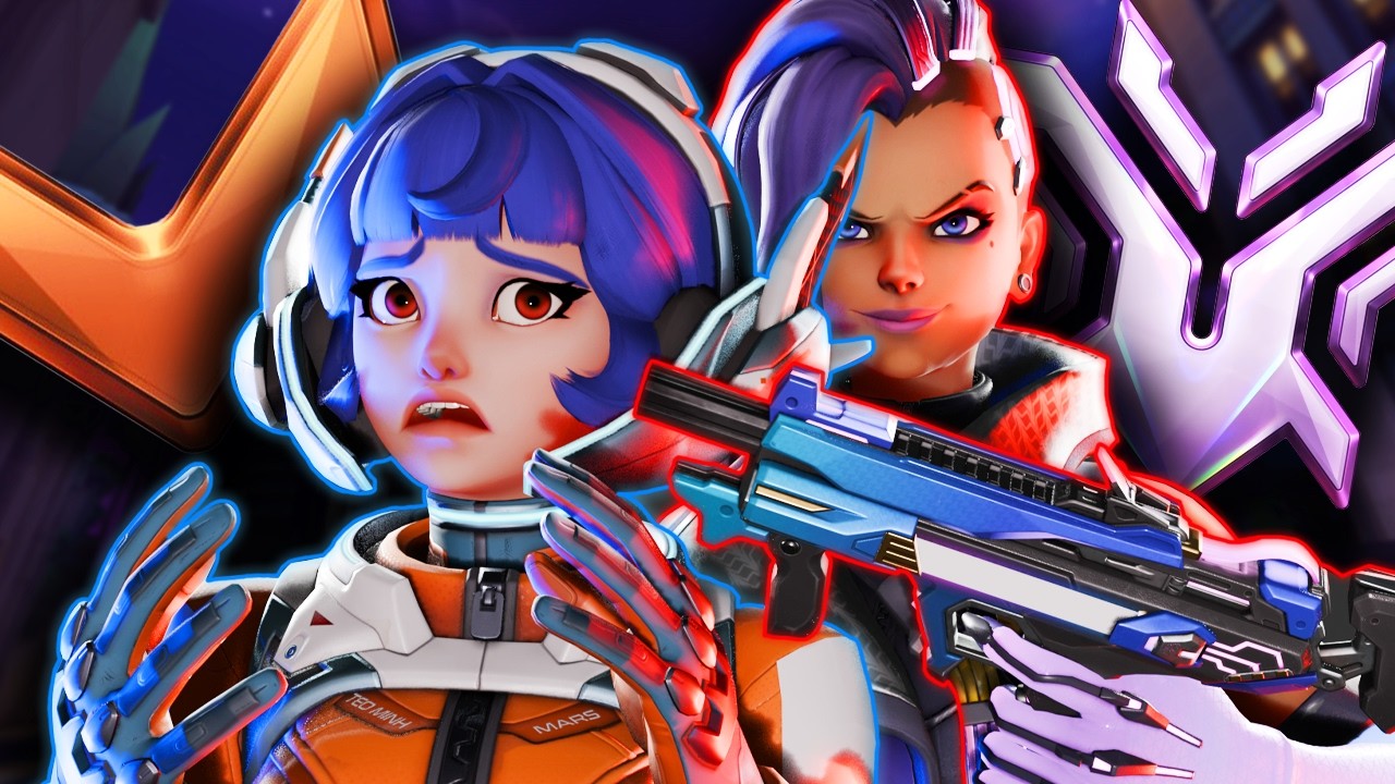 Champion Sombra vs 10 Bronze Players w/ Custom buffs! @Questron01