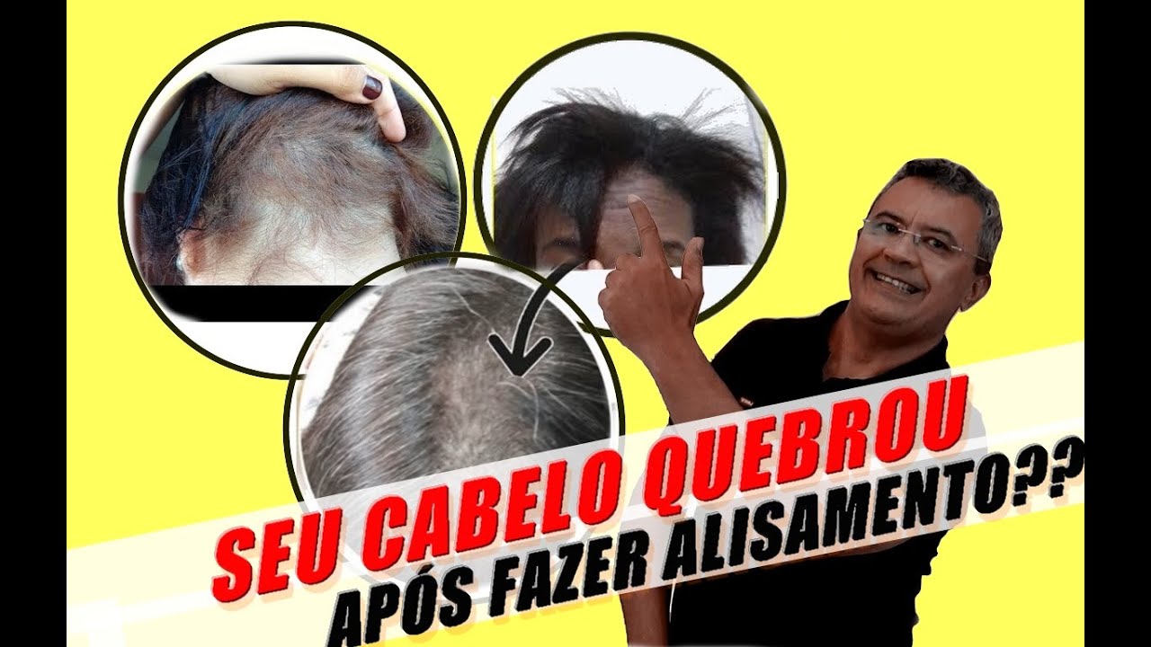 Seu cabelo quebrou apòs fazer alisamento?