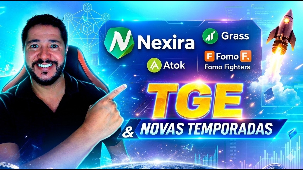 CLAIM LIBERADO E TGE: Nexira, Grass, Atok e Fomo Fighters (Atualizações Hoje)
