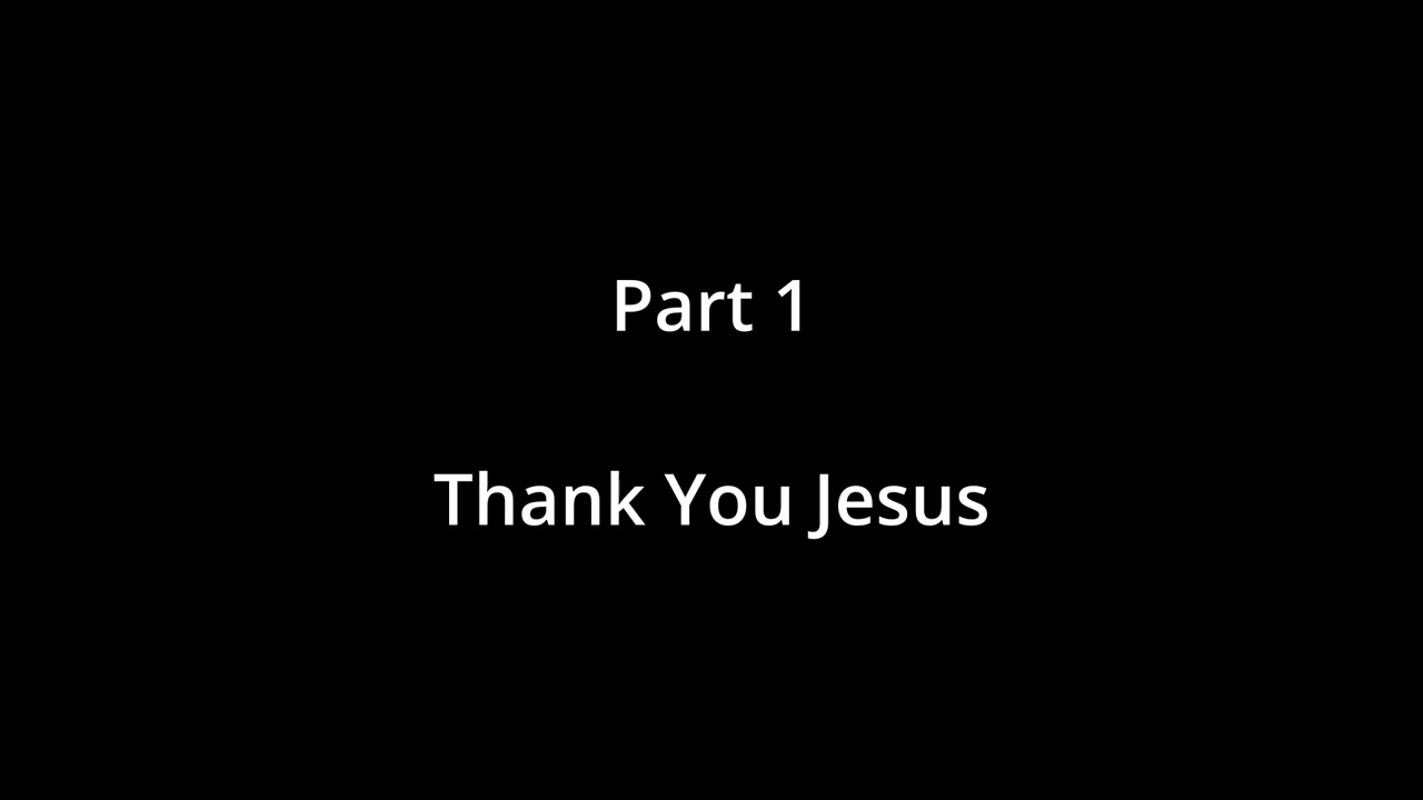 Thank You Jesus