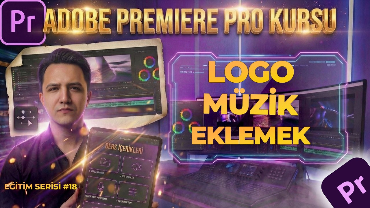 Premiere Pro LOGO VE MÜZİK | Sıfırdan Premier Pro Dersleri – 18.Ders | 2026