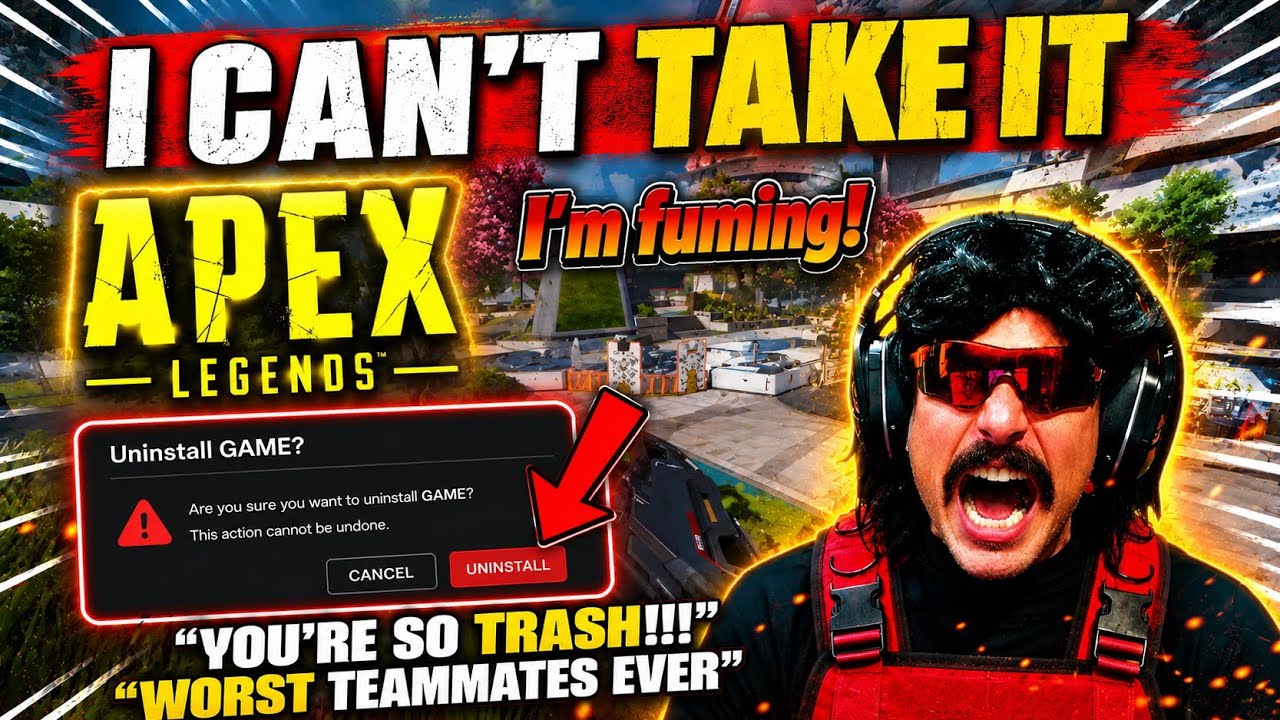 Dr Disrespect &ndash; 50 najzabawniejszych moment&oacute;w RAGE w Apex Legends w 2026 roku 😅