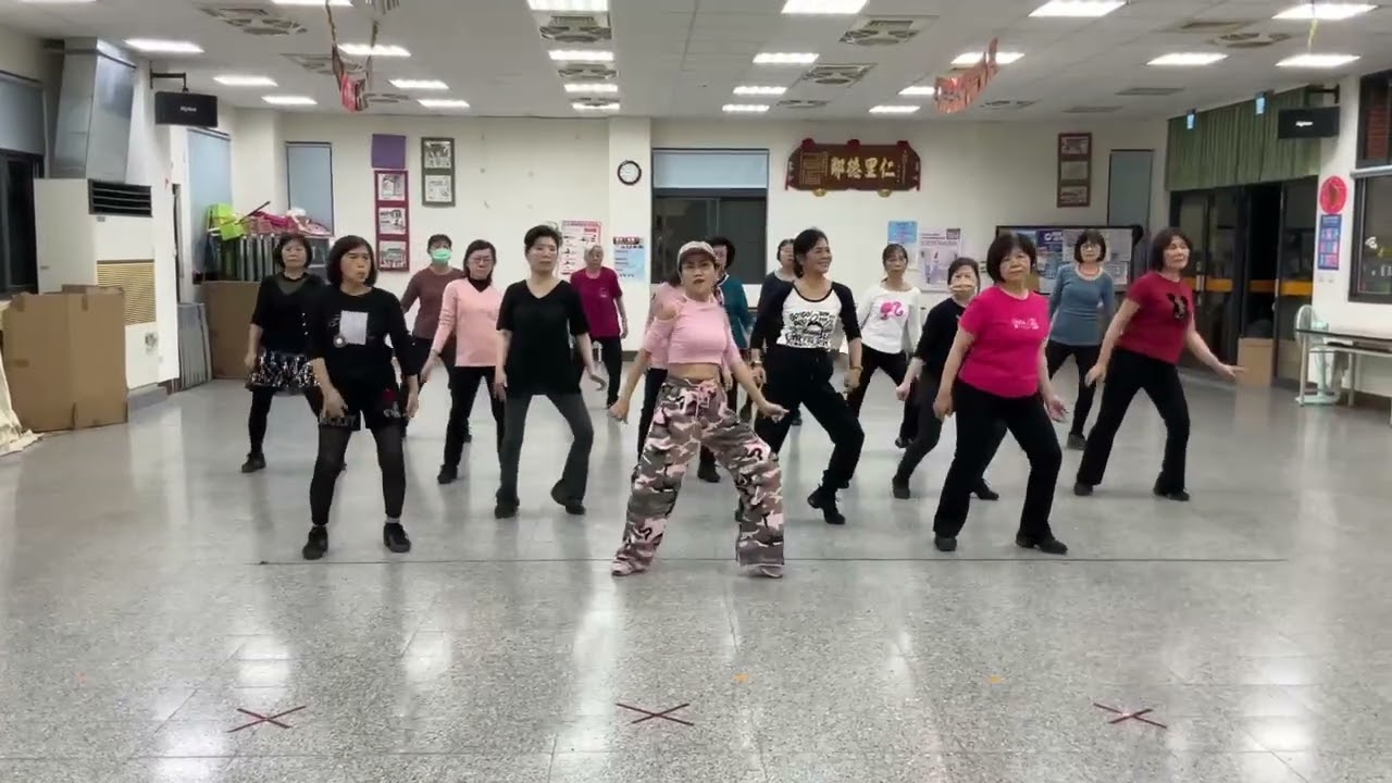 20250113韓曲（華莎～真的再見）運動舞，陳諺羚老師指導，安平班天妃里活動中心。陳諺羚老師手機0988668873