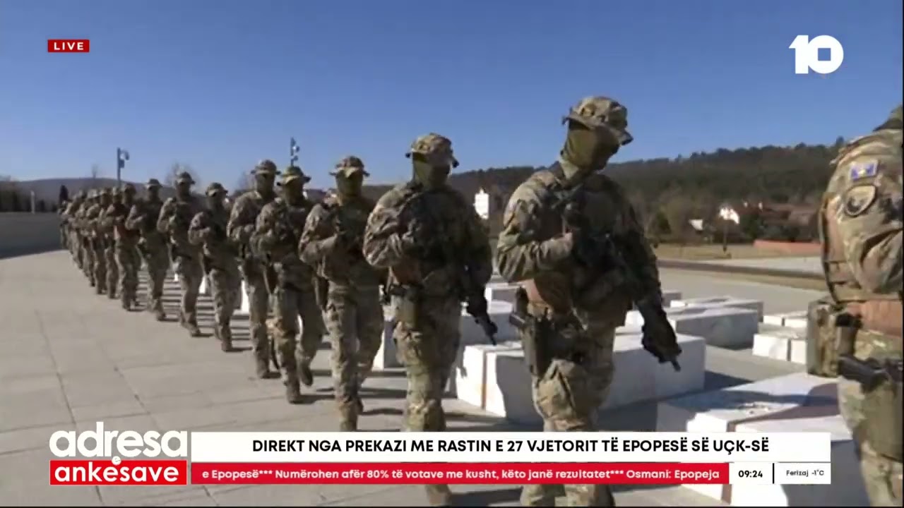 Njesia Speciale e FSK-së në Prekaz me rastin e 27 vjetorit të Epopesë së UÇK-së