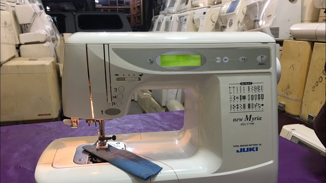 new myria hzl-t7100 learning video  sewing machine urdu speak