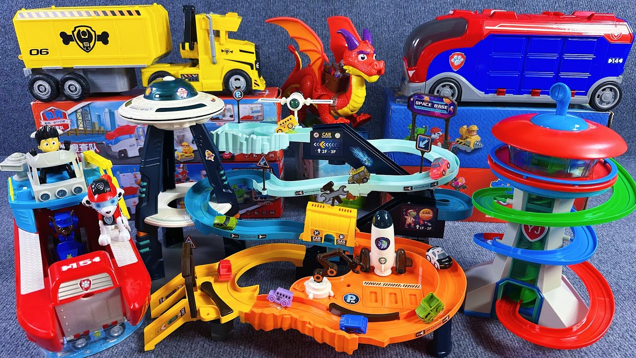 12 Minutes Satisfying with Unboxing l Cool mining railcars and Paw Patro l ASMR | Review Toys