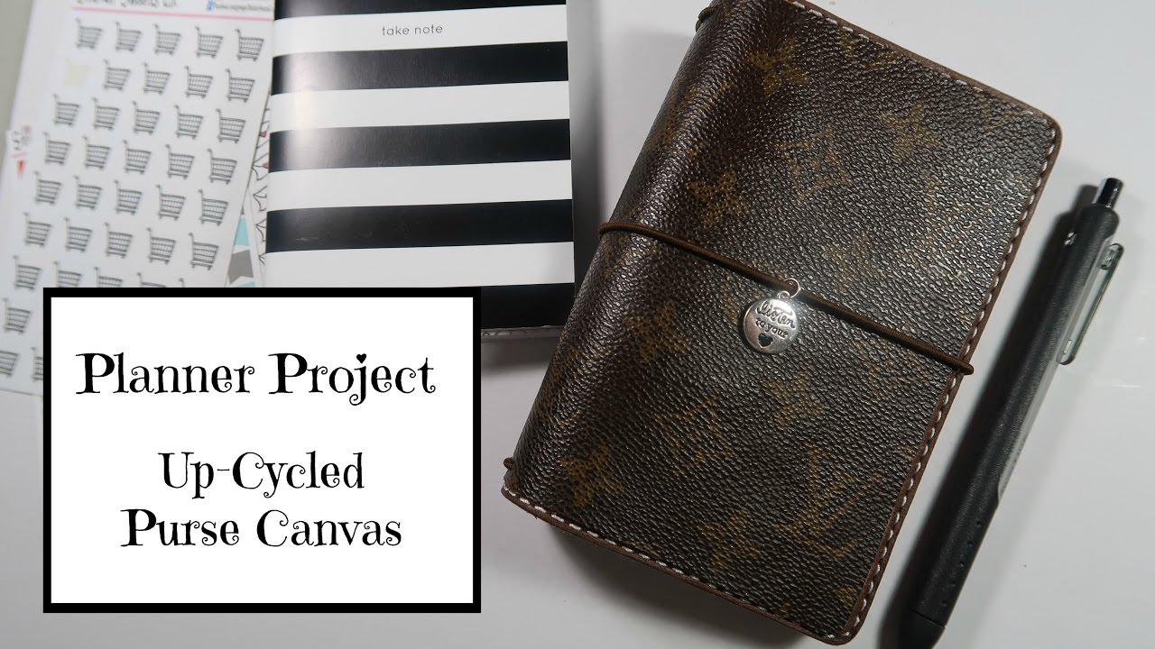 Travelers Notebook Makeover using LV Canvas