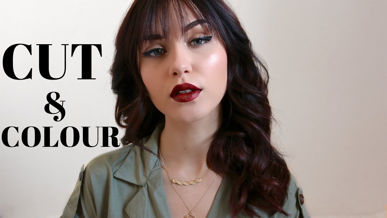 Dyeing my Hair Dark & Cutting a Fringe