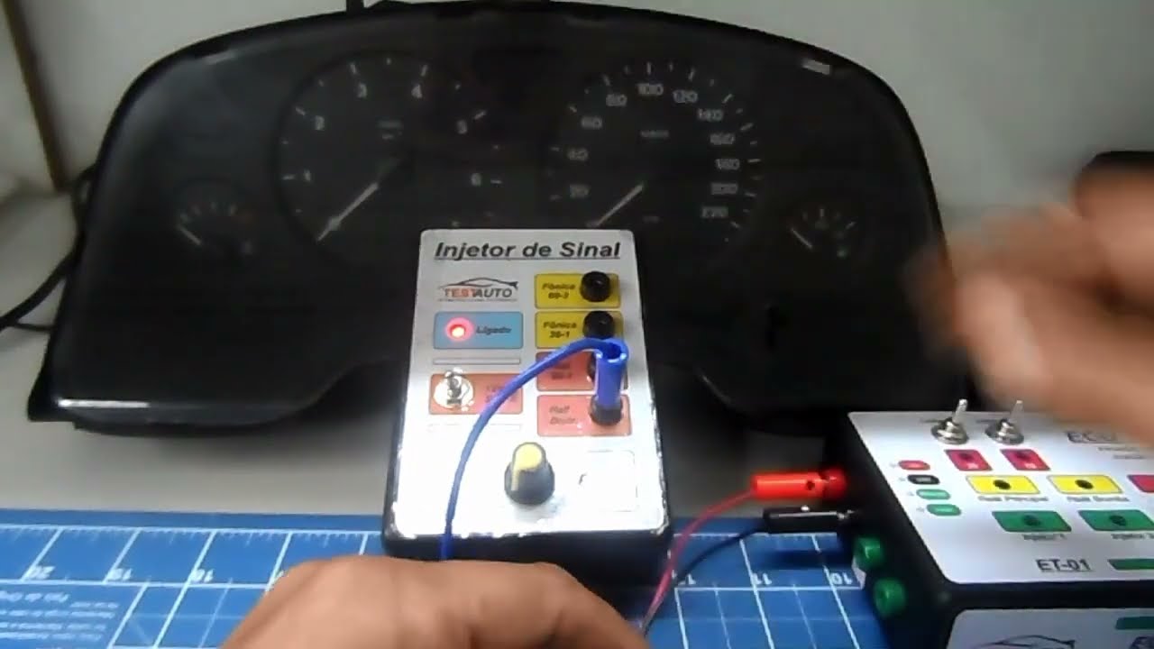 Teste Painel Zafira com injetor e simulador TestAuto + pinagem do conector.