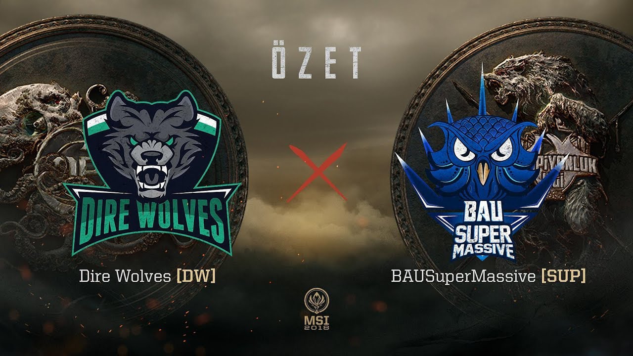 Dire Wolves ( DW ) vs BAUSuperMassive ( SUP ) Maç Özeti | MSI 2018 Ön Eleme 4. Gün