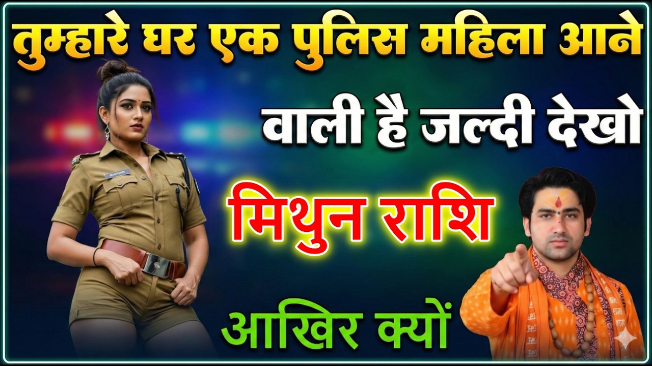 मिथुन राशि तुम्हारे घर एक पुलिस महिला आने वाली है जल्दी देखलो
