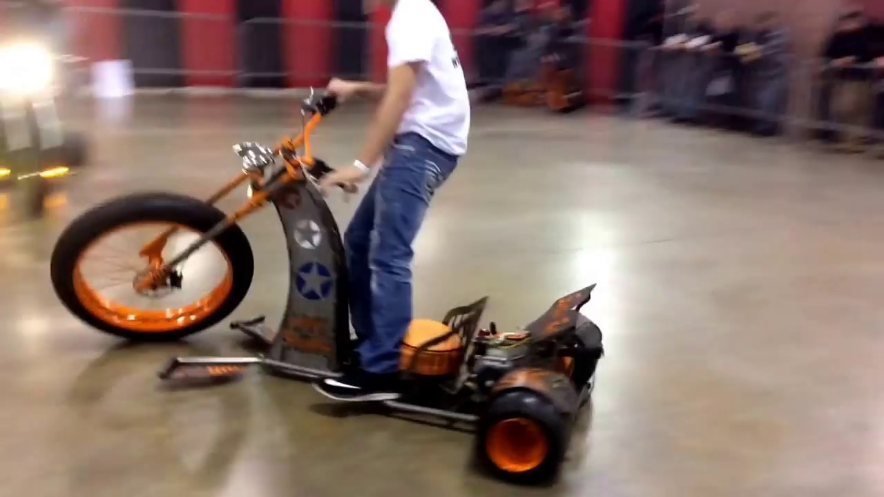 Drift trike demo at easy rider bike show