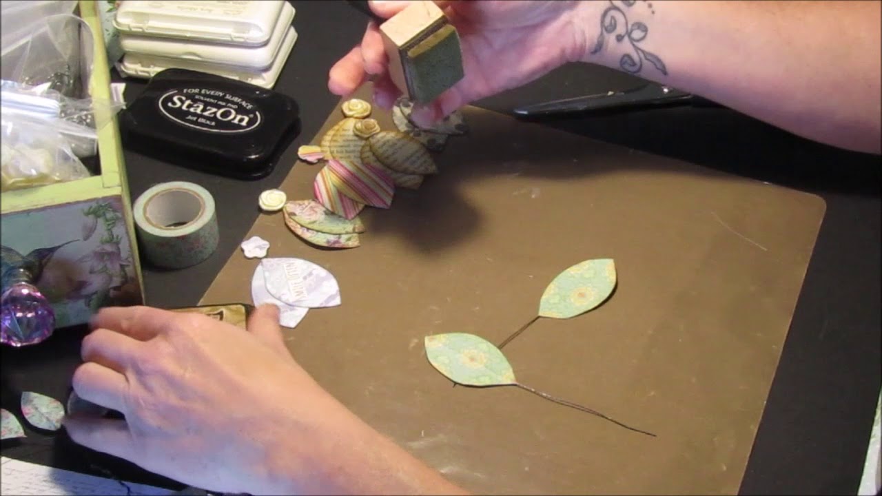 Junk Journal Leaf Clip Embellishments