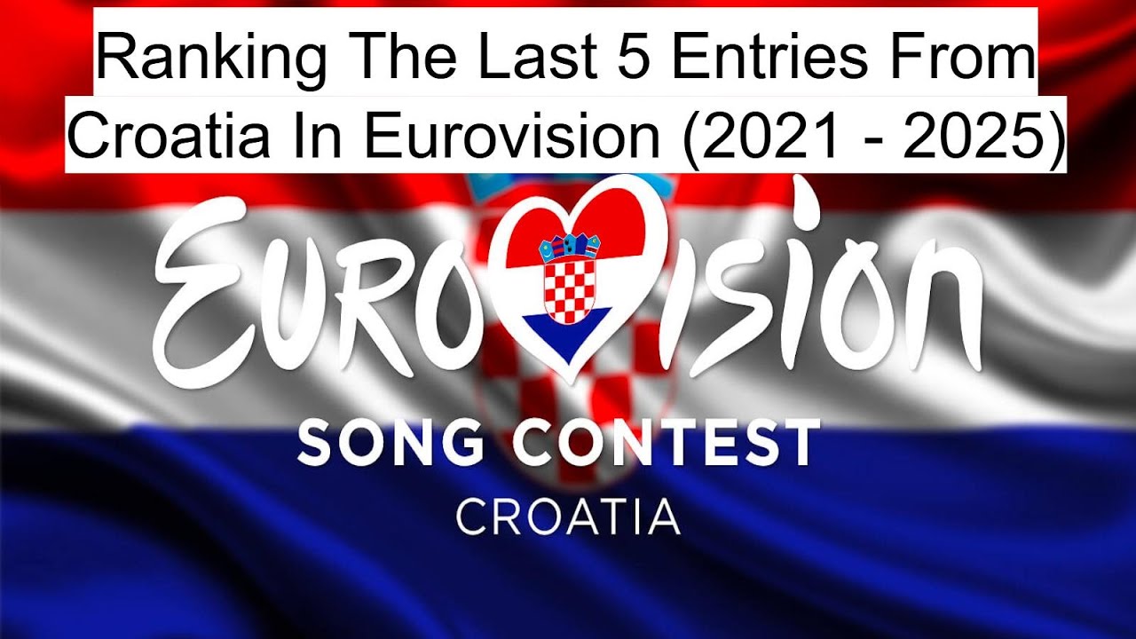 Ranking The Last 5 Entries From Croatia in Eurovision (2021 - 2025) #croatia
