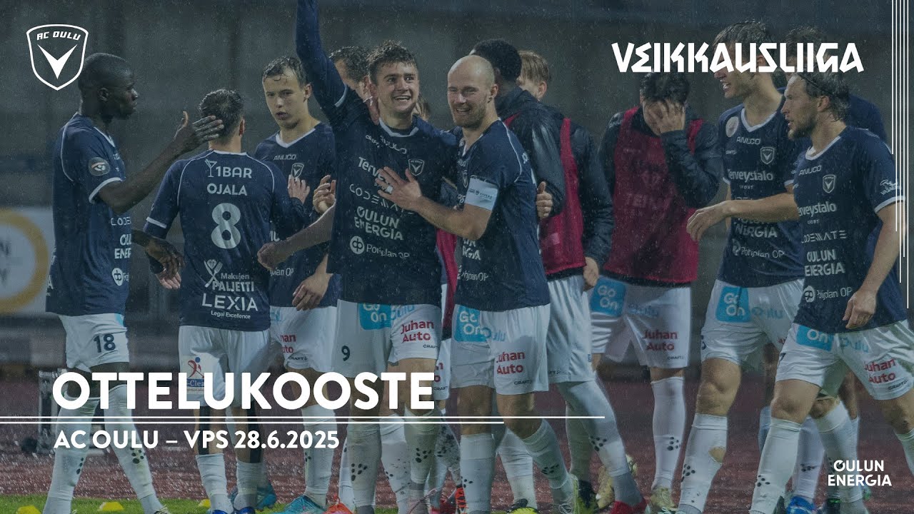 Ottelukooste: AC Oulu – VPS 28.6.2025 (Veikkausliiga)