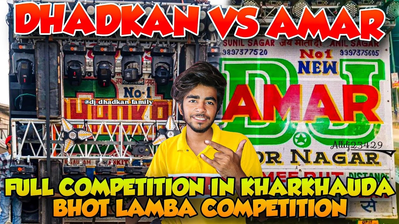 Dhadkan Vs Amar dj Full biggest competition first time in meerut 
